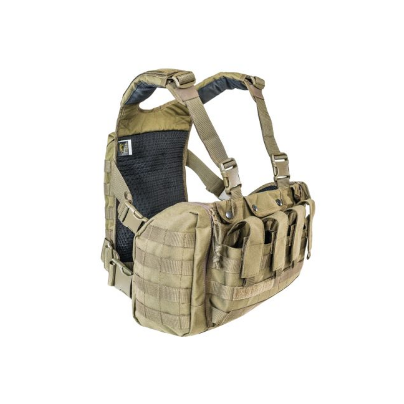 Gilet de combat chest rig MKII Tasmanian Tiger + extension dorsale, cl : sable