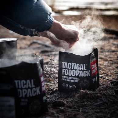 Ration de survie lyophilisée, poulet et riz, Tactical Foodpack