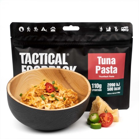 Ration de survie lyophilisée, pâtes au thon, Tactical Foodpack