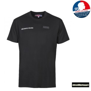 T-shirt "Sécurité Privée" + matricule (Réglementaire loi 2024)