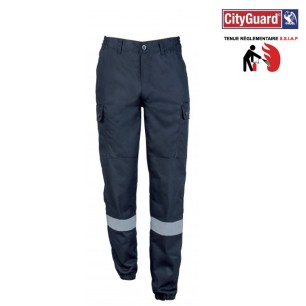 Pantalon Sécurité Incendie / SSIAP réglementaire, bleu marineCityguard