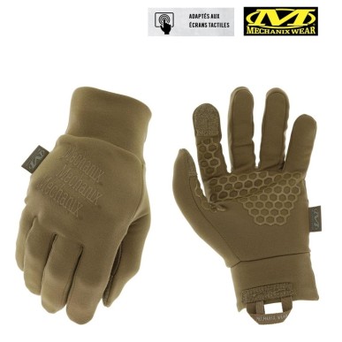 Gants de travail pour l'hiver, Mechanix Base Layer, Coyote