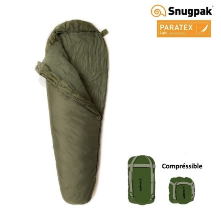 Sac de Couchage (printemps-été) Elite 1 (7°/2°) Snugpak, compact