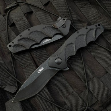 Couteau EDC, CRKT Foresight, couleur boir