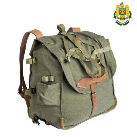 Sac à dos en cuir et toile épaisse, surplus neuf militaire-bushcraft