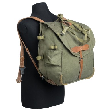 Sac à dos en cuir et toile épaisse, surplus neuf militaire-bushcraft