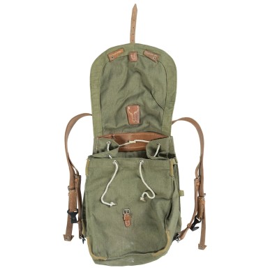 Sac à dos en cuir et toile épaisse, surplus neuf militaire-bushcraft