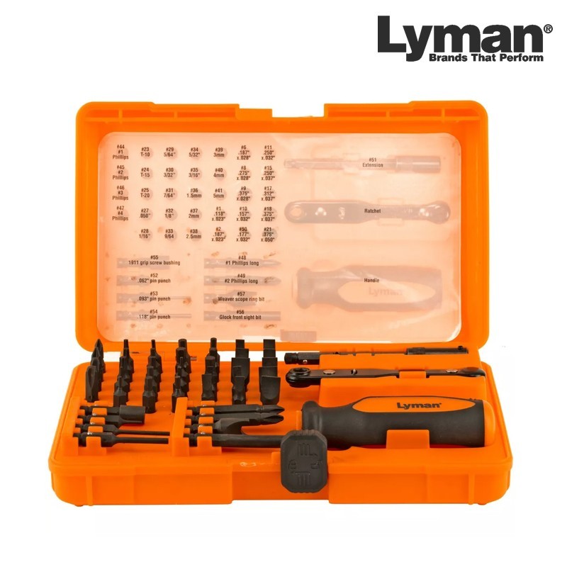 Kit Outillage pour Armurier Master Gunsmith 45 Pièces LYMAN