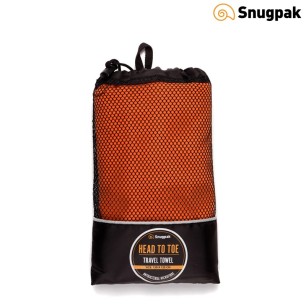 Serviette de Voyage Microfibre Snugpak - 125 cm x 120 cm, cl : Orange