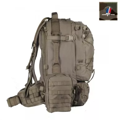 Sac à Dos Musette sable– Félin 45L Armée FR Originale + Réservoir Eau 3L