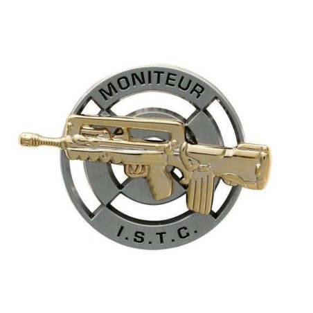 Insigne métal Brevet Moniteur I.S.T.C. FAMAS