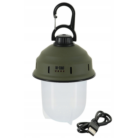 Lanterne bivouac Rechargeable USB - couleur vert militaire