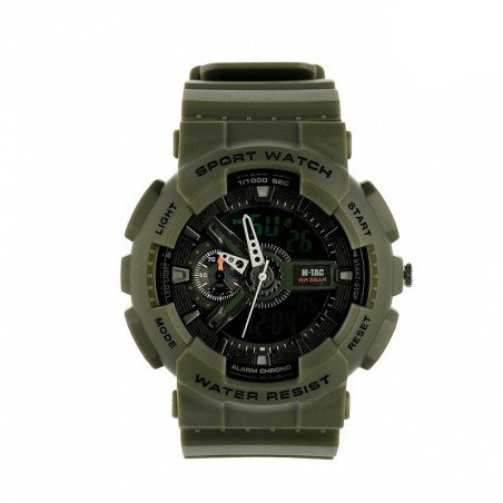 Montre militaire M-Tac, couleur vert kaki