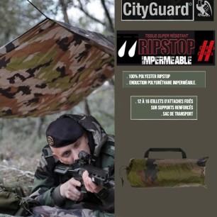 Bâche terrain militaire 3x2M, Cityguard, (camo CE - armée FR)