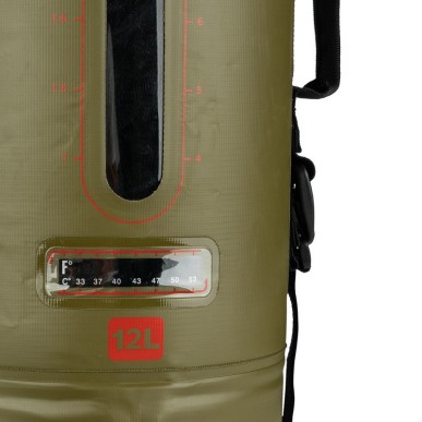 Douche Solaire de Bivouac 12L (avec pompe) - Couleur vert militaire