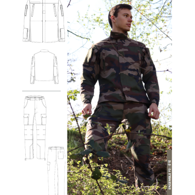 Veste treillis F3 Camouflage CE armée française - GP Tactique