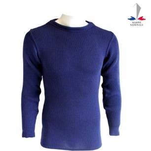 Pull Marine Nationale (100% laine vierge) neuf, taille M-L