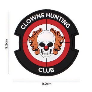 Patch / écusson velcro méchant clown "Clowns Hunting Club"