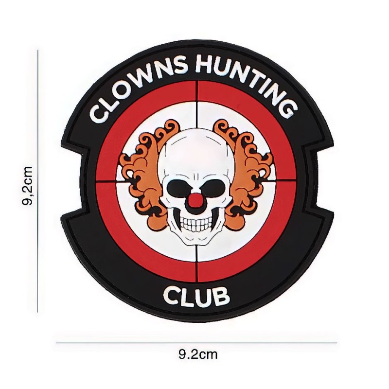 Patch velcro méchant clown "Clowns Hunting Club"