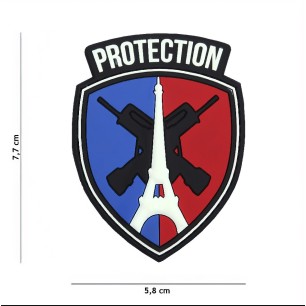 Patch / écusson type blason, Protection armée FR