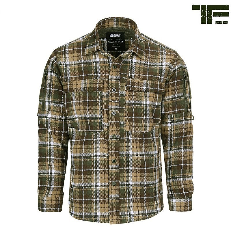 Chemise à carreaux Contractor, TF-2215